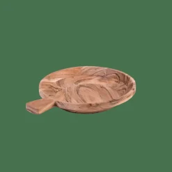 ACACIA CHIC Plato Hondo Con Asa Natural