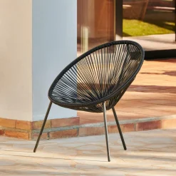 ACAPULCO Silla Lounge Negro