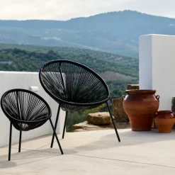 ACAPULCO Silla Lounge Negro