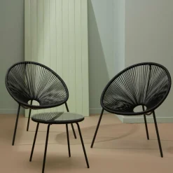 ACAPULCO Conjunto Lounge Negro