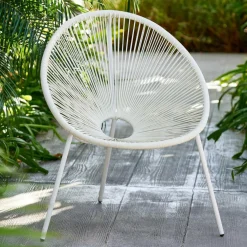 ACAPULCO Silla Lounge Blanco