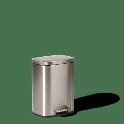 ADELE Cubo Con Pedal 12L Plateado