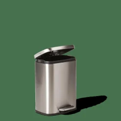 ADELE Cubo Con Pedal 12L Plateado