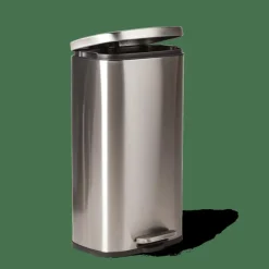 ADELE Cubo Con Pedal 30L Plateado