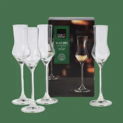 AFTER DINNER Copas De Grappa Juego De 4 Transparente