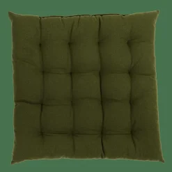 ALDA Cojín De Asiento Verde Oscuro