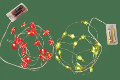 ARO Guirnalda Con 20 Leds 2 Diseños Rojo, Verde