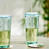 AUTHENTIC Vaso Con Pajita Transparente