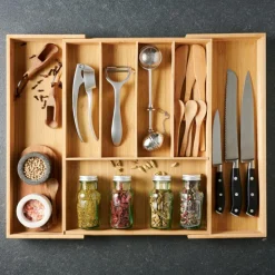 BAMBOO Organizador Cajón Extensible Natural