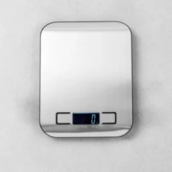BASIC Balanza Cocina Digital Metal, Plateado