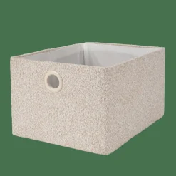 BASIC BOUCLE Cesta De Almacenaje Off White/sand