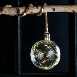 BLOXEM Bola Decorativa Con 20 Leds Transparente