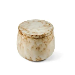 CERAMIC Vela En Tarro Beis
