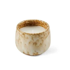CERAMIC Vela En Tarro Beis