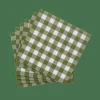 CHECK GREEN Paquete De 20 Servilletas Verde