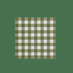 CHECK GREEN Paquete De 20 Servilletas Verde