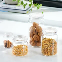 CRYSTAL Tarro De Cocina Con Tapa Transparente