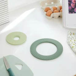 CUISINO Salvamanteles Juego De 2 2 Colores Menta, Verde Oscuro