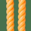 CURL Velas Juego De 2 Ocre