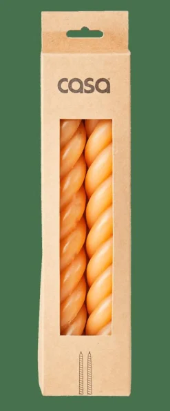 CURL Velas Juego De 2 Ocre