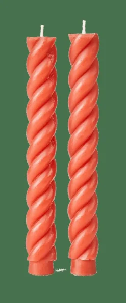 CURL Velas Juego De 2 Rojo