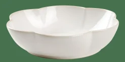 DAHLIA FLOWER Plato Hondo Blanco