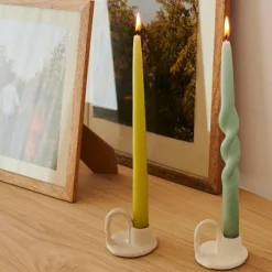DUO Vela Candelabro Vela Candelabro Amarillo