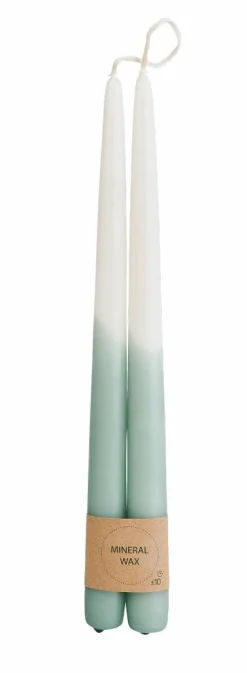 DUO Velas Largas Juego De 2 Blanco