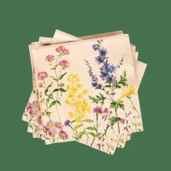ECO FLORAL Paquete De 20 Servilletas Varios Colores