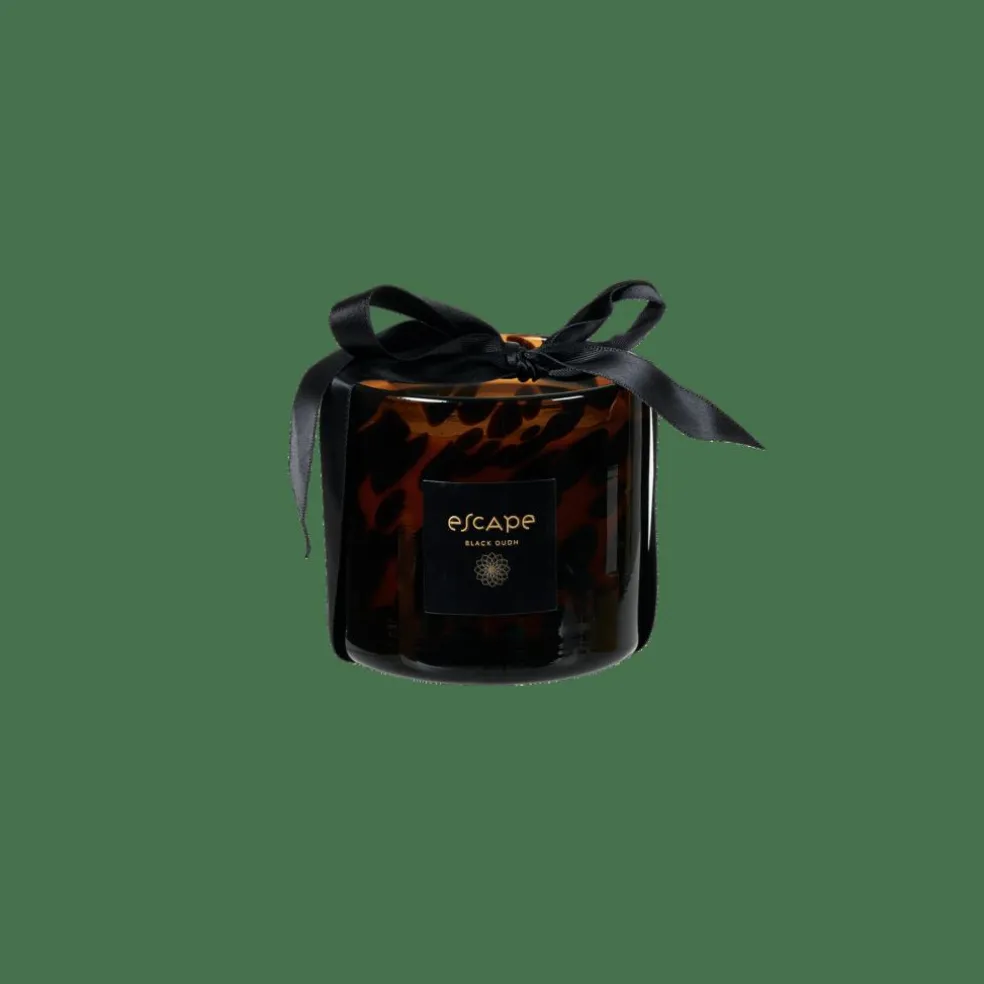 ESCAPE BLACK OUDH Vela Perfumada En Vaso Negro, Marrón, Multicolor