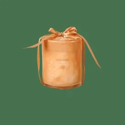 ESCAPE BLACK OUDH Vela Perfumada En Vaso Blanco, Color Rosa Viejo