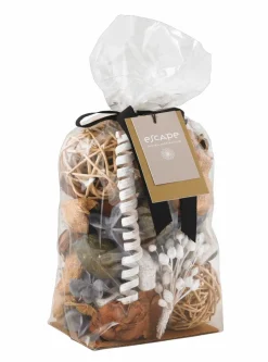 ESCAPE INDIAN INSPIRATION Vela Perfumada En Vaso Blanco, Beis, Multicolor