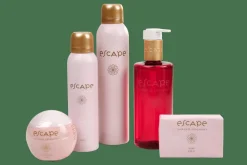 ESCAPE JAPANESE CEREMONY Espuma De Ducha En Botella Rosa Rojo