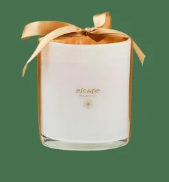 ESCAPE WORLD GOA Vela Perfumada En Vaso Blanco, Color Rosa Viejo