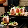 FANCY Cañas Para Cóctel Con Cepillo Dorado