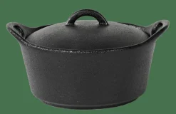 FERO Cazuela Para Horno Con Tapa 40 CL Negro