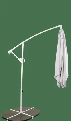 FIJI Parasol Colgante Sin Pie Gris Claro