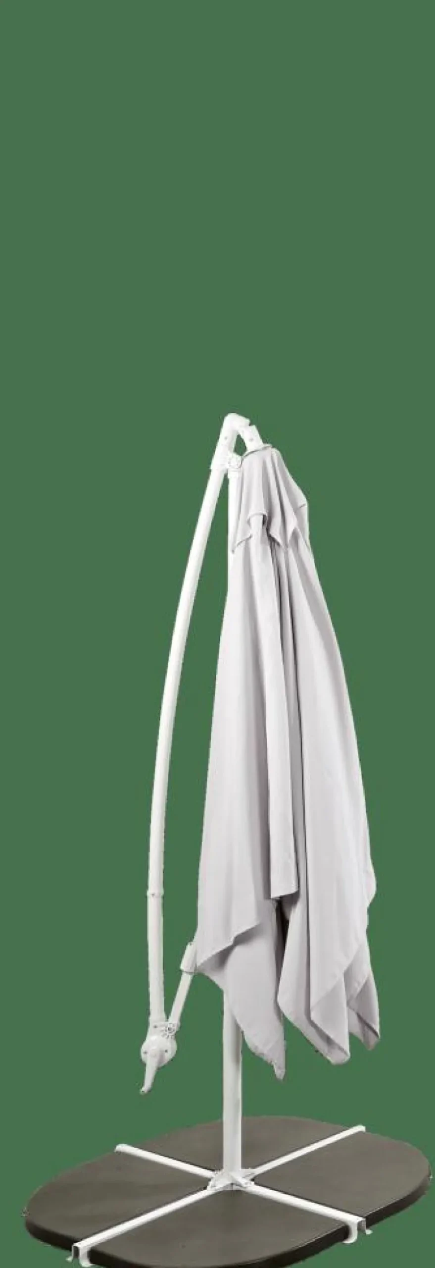 FIJI Parasol Colgante Sin Pie Gris Claro
