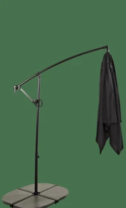 FIJI Parasol Colgante Sin Pie Negro