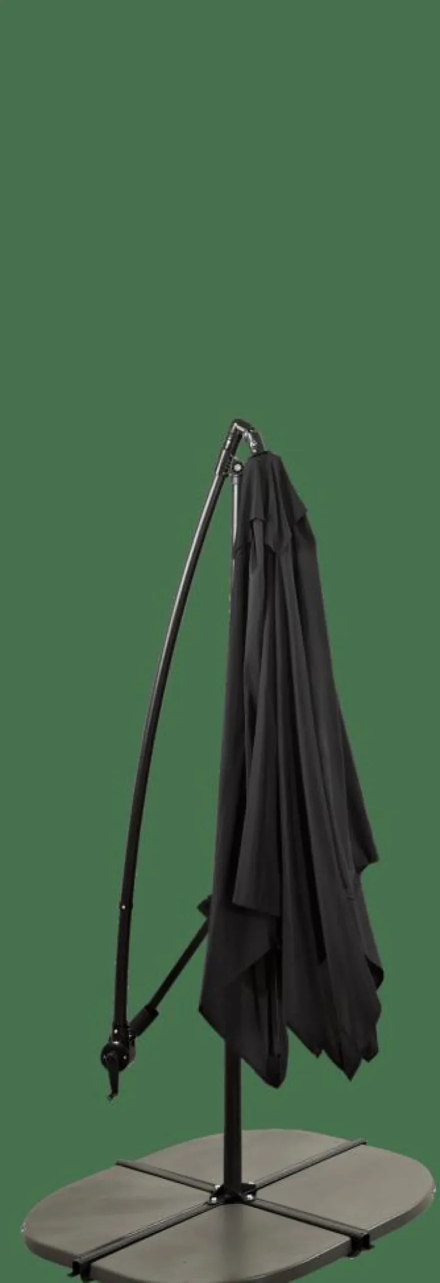 FIJI Parasol Colgante Sin Pie Negro