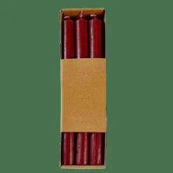 FINA Velas Juego De 6 Burdeos