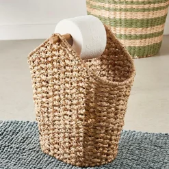 FLORES Soporte Rollos WC Revistero Natural