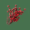 FOAM Bayas Decorativas Juego De 12 Rojo
