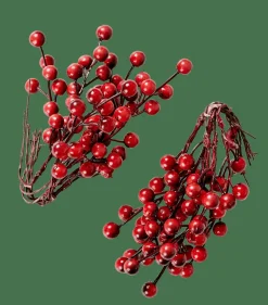FOAM Bayas Decorativas Juego De 12 Rojo