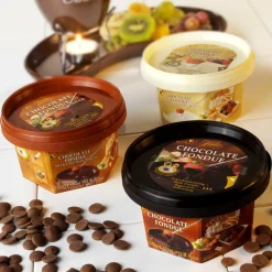 FONDUE Chocolate Para Fundir Chocolate Con Leche Marrón Claro