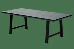 FORMAX Mesa De Jardín Con Patas En X Negro/blanco