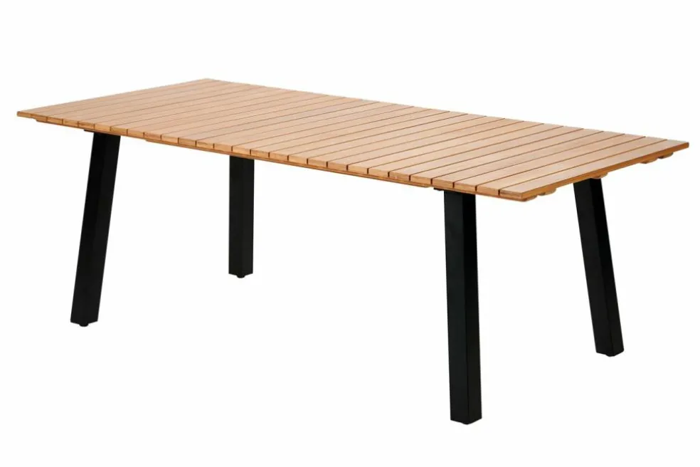 FORMAX Mesa De Jardín Con Patas Natural/negro