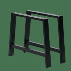 FORMAX Mesa De Jardín Con Patas En A Natural/negro