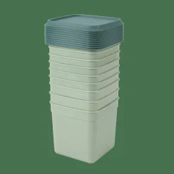 FREEZER Cajas Congeladoras Juego De 10 Menta, Verde Oscuro