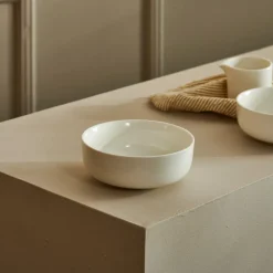 FURRY Camino De Mesa Deco Blanco
